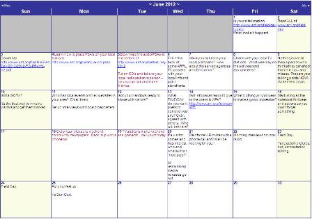 Image of June to-do list