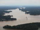 Flood waters in North Carolina. [Photo: 1SG Leticia Samuels, NCNG]
